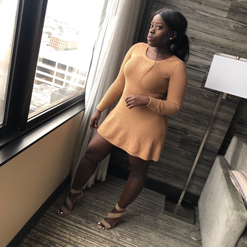 brown dress